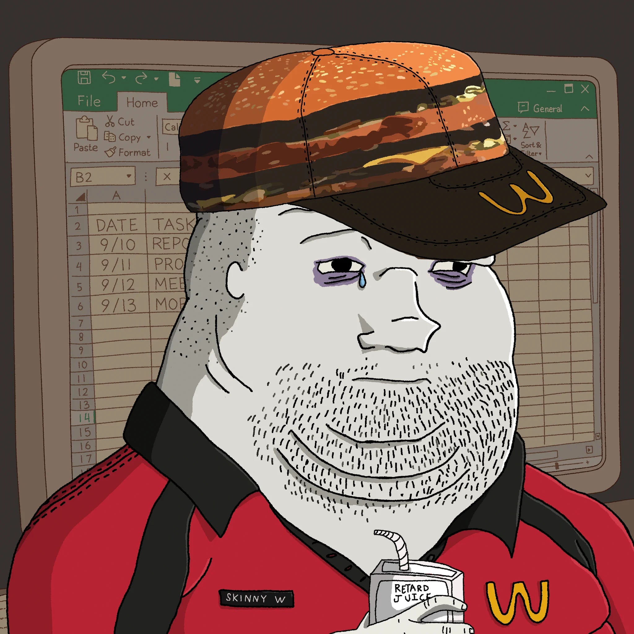 Wagie Wojaks image shared by @botborg_