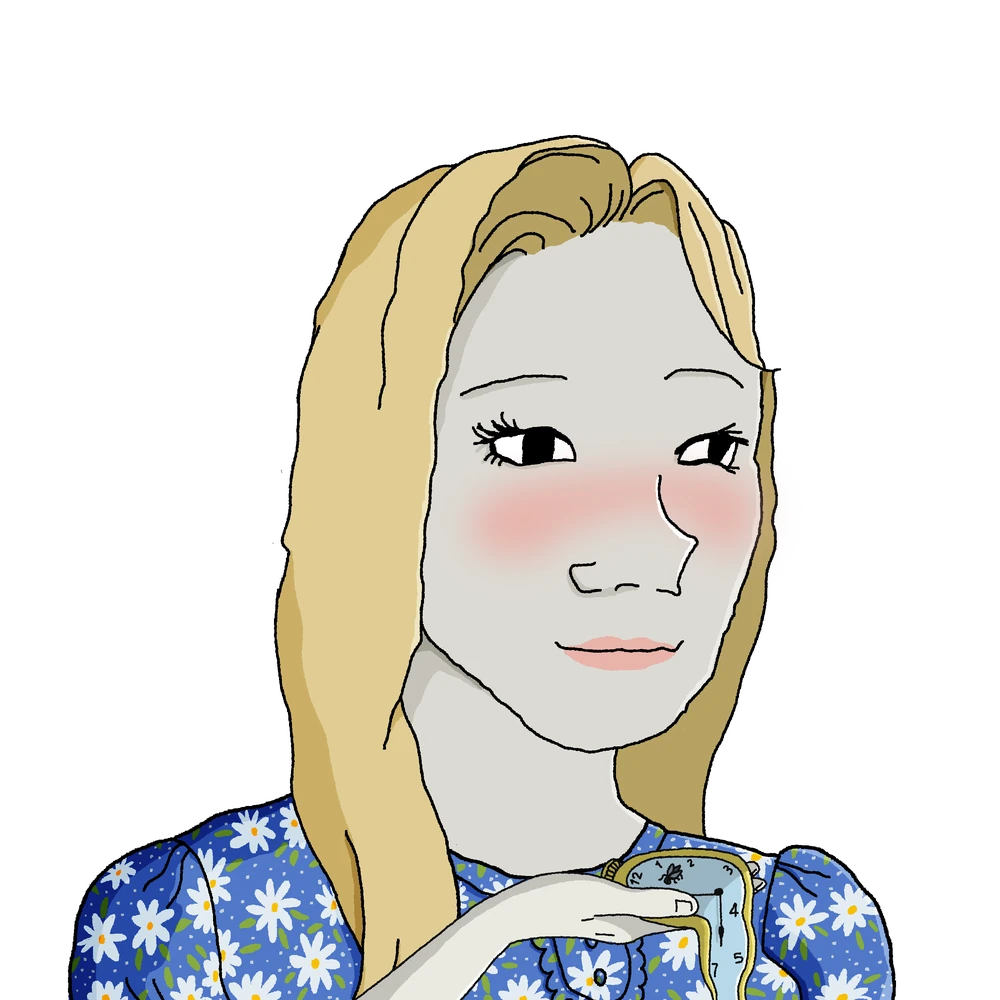 Feels Tradwife wearing a trad dress with Depression Of Time