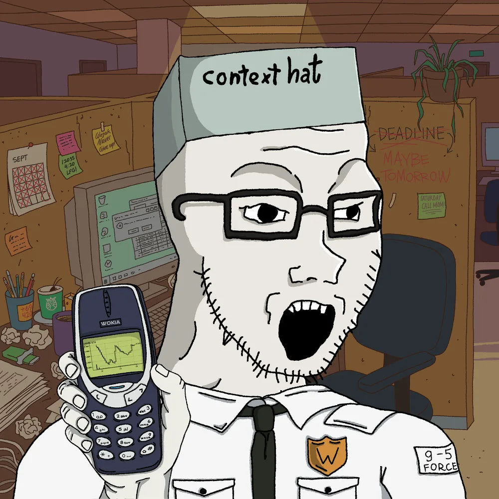 Wagie Wojak #0133: soyjak collectible artwork