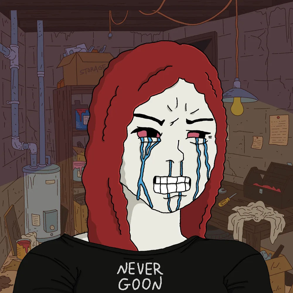Wagie Wojak #0258: wifejak collectible artwork
