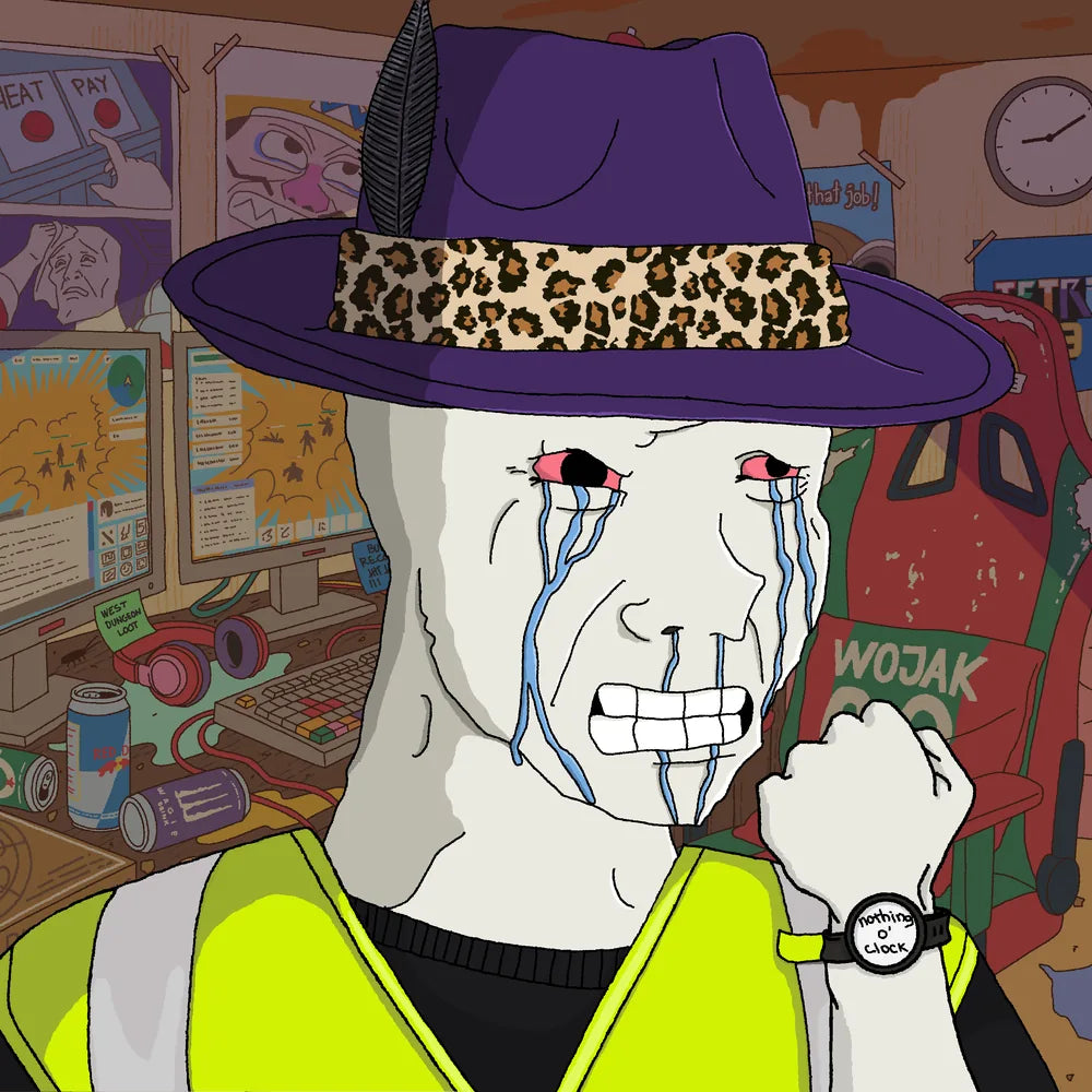 Wagie Wojak #0378: wojak collectible artwork
