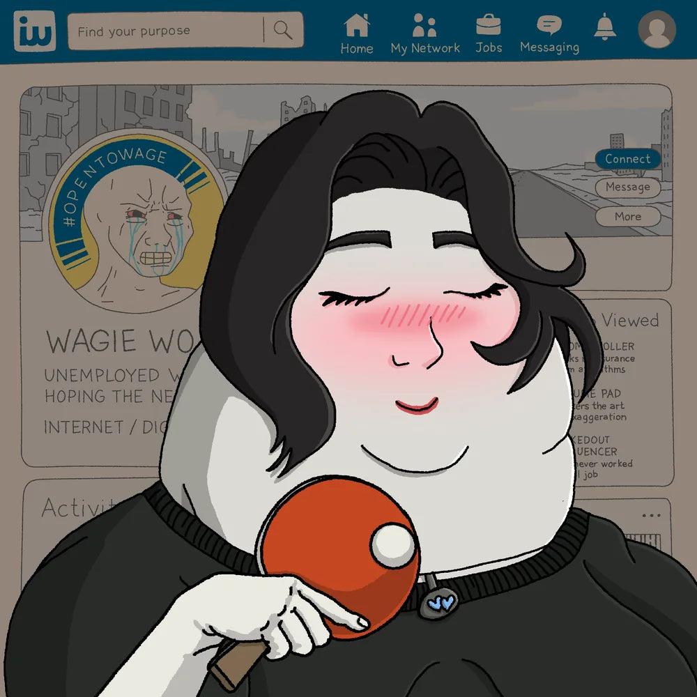 Wagie Wojak #0399: fat gf collectible artwork