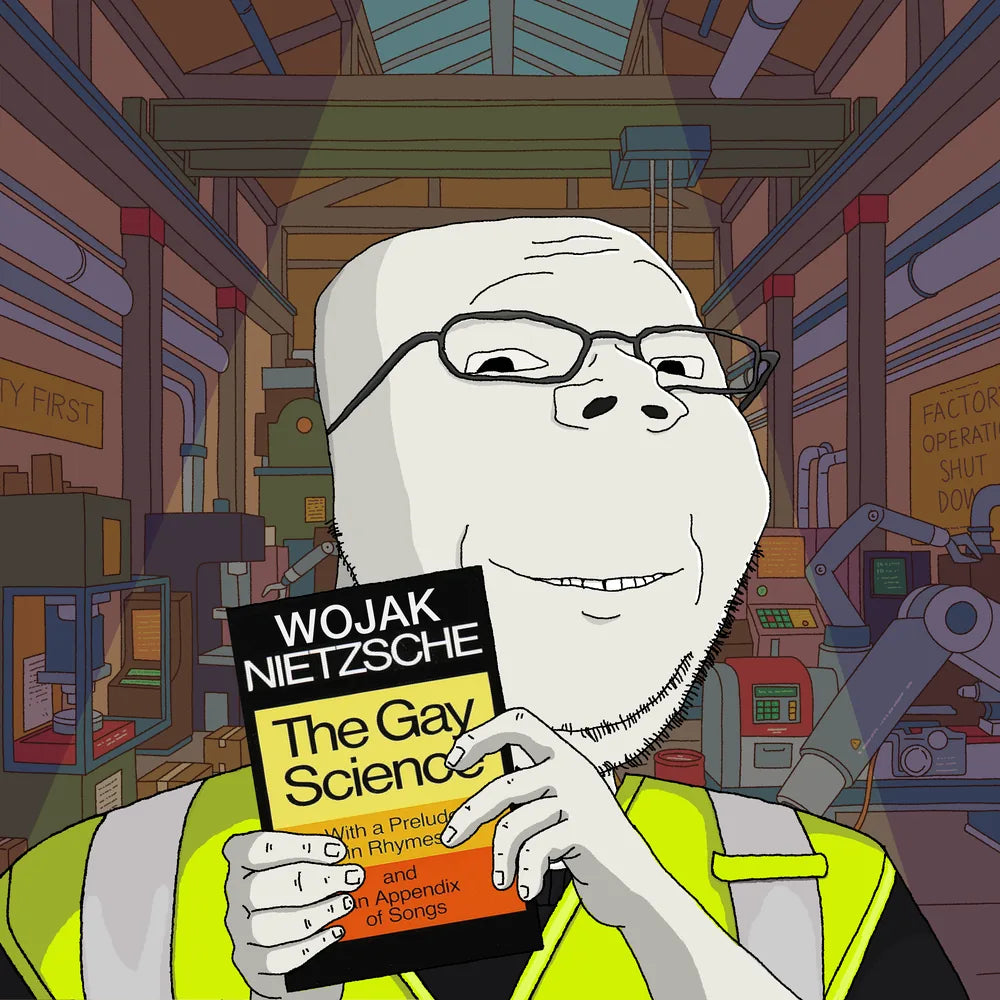 Wagie Wojak #0495: wholesome soyjak collectible artwork