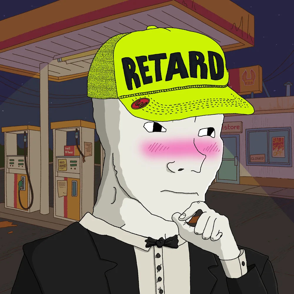 Wagie Wojak #0735: wojak collectible artwork