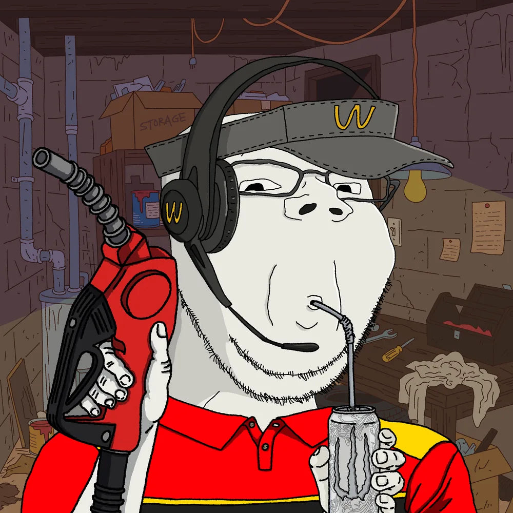 Wagie Wojak #0918: wholesome soyjak collectible artwork