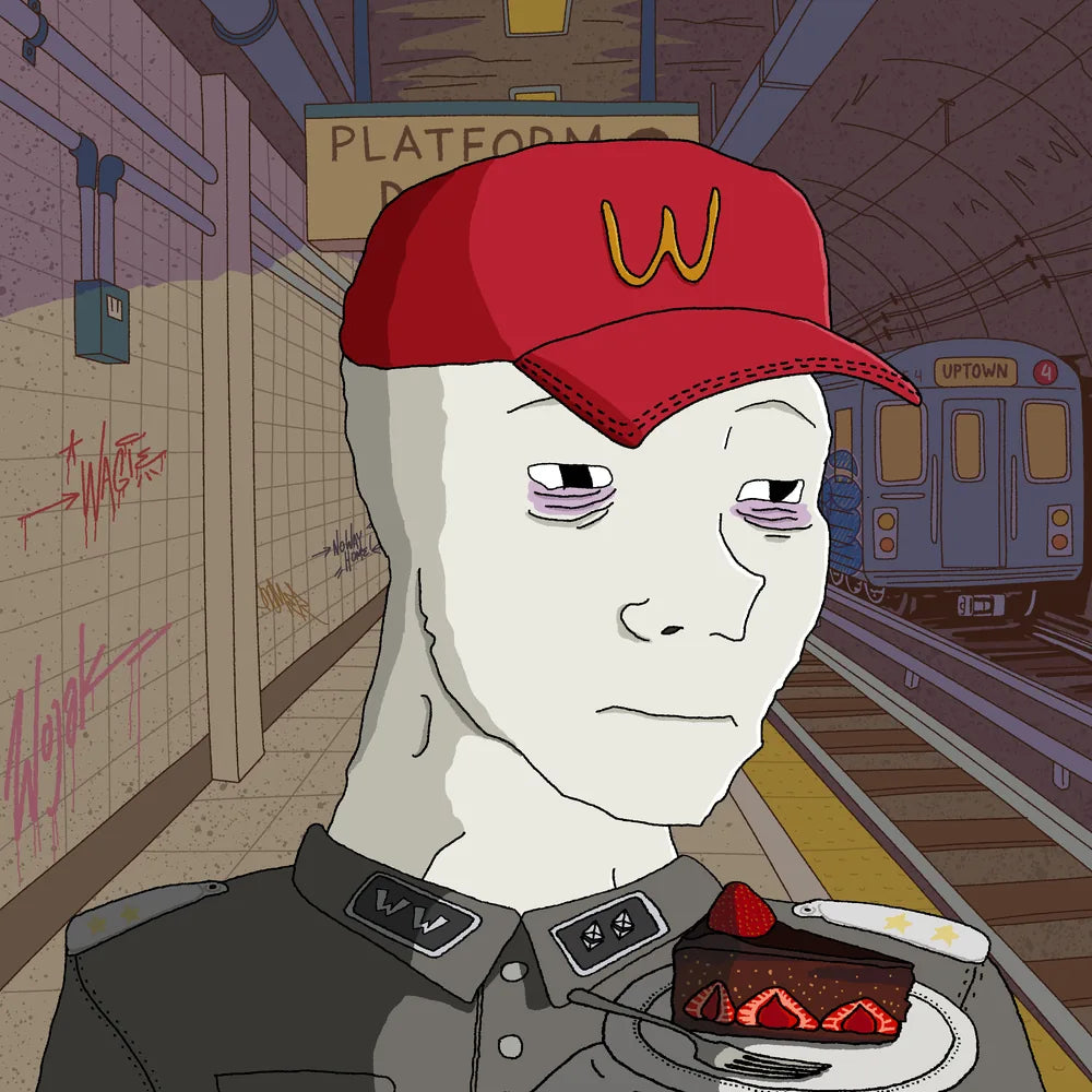 Wagie Wojak #0050: wojak collectible artwork