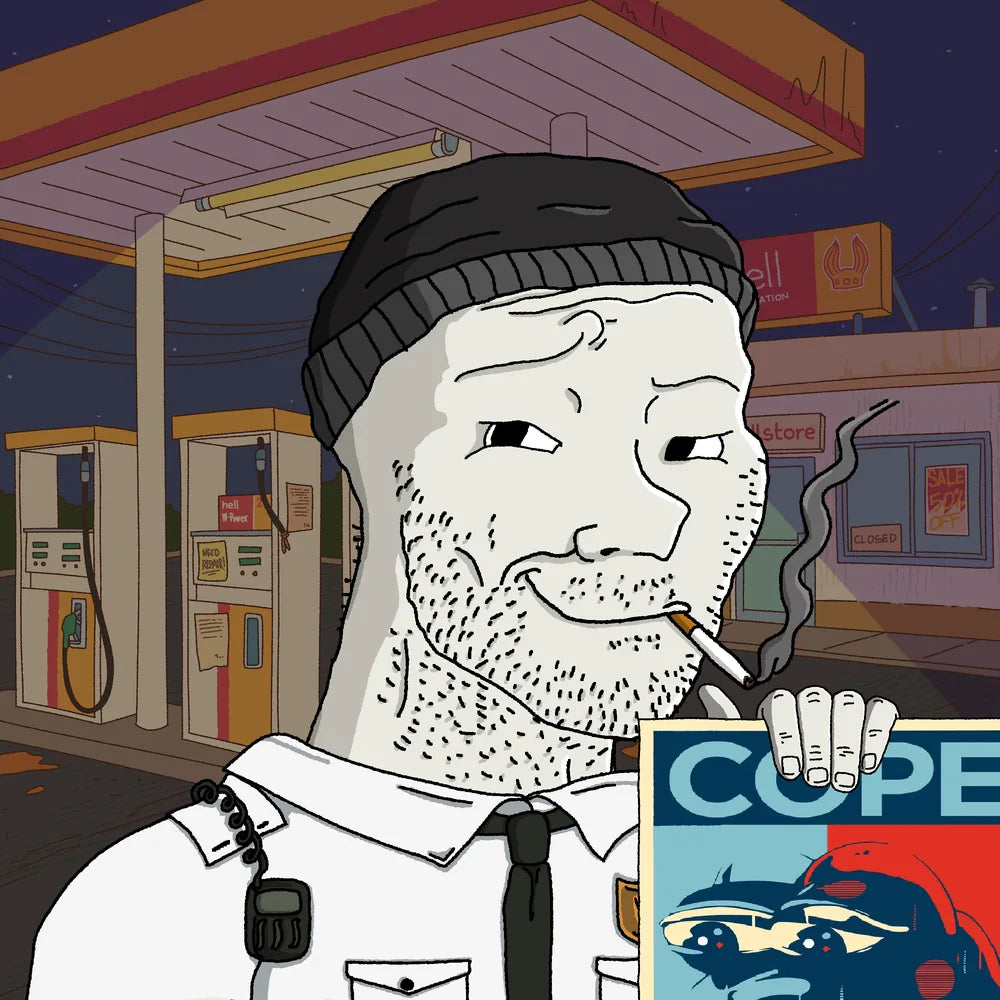 Wagie Wojak #0922: doomer collectible artwork