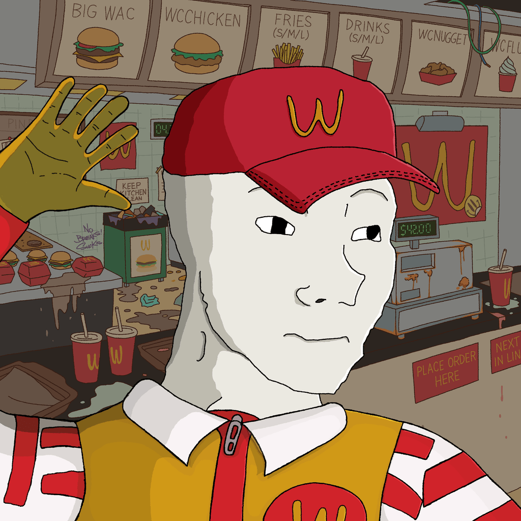 Animated selection of Wagie Wojaks collectible artwork